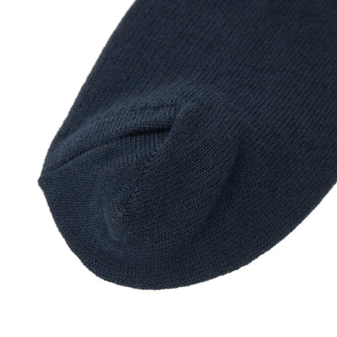 EB 2足組/ショート丈ソックス13㎝　片面女神刺繍入（紺/サックス）