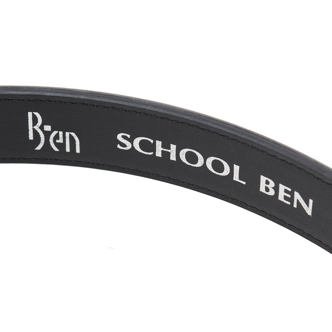 SCHOOL BEN オリジナル　丸バックル本革ベルト