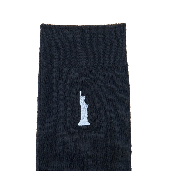 EB ハイソックス32㎝　片面女神刺繍入（紺/サックス）
